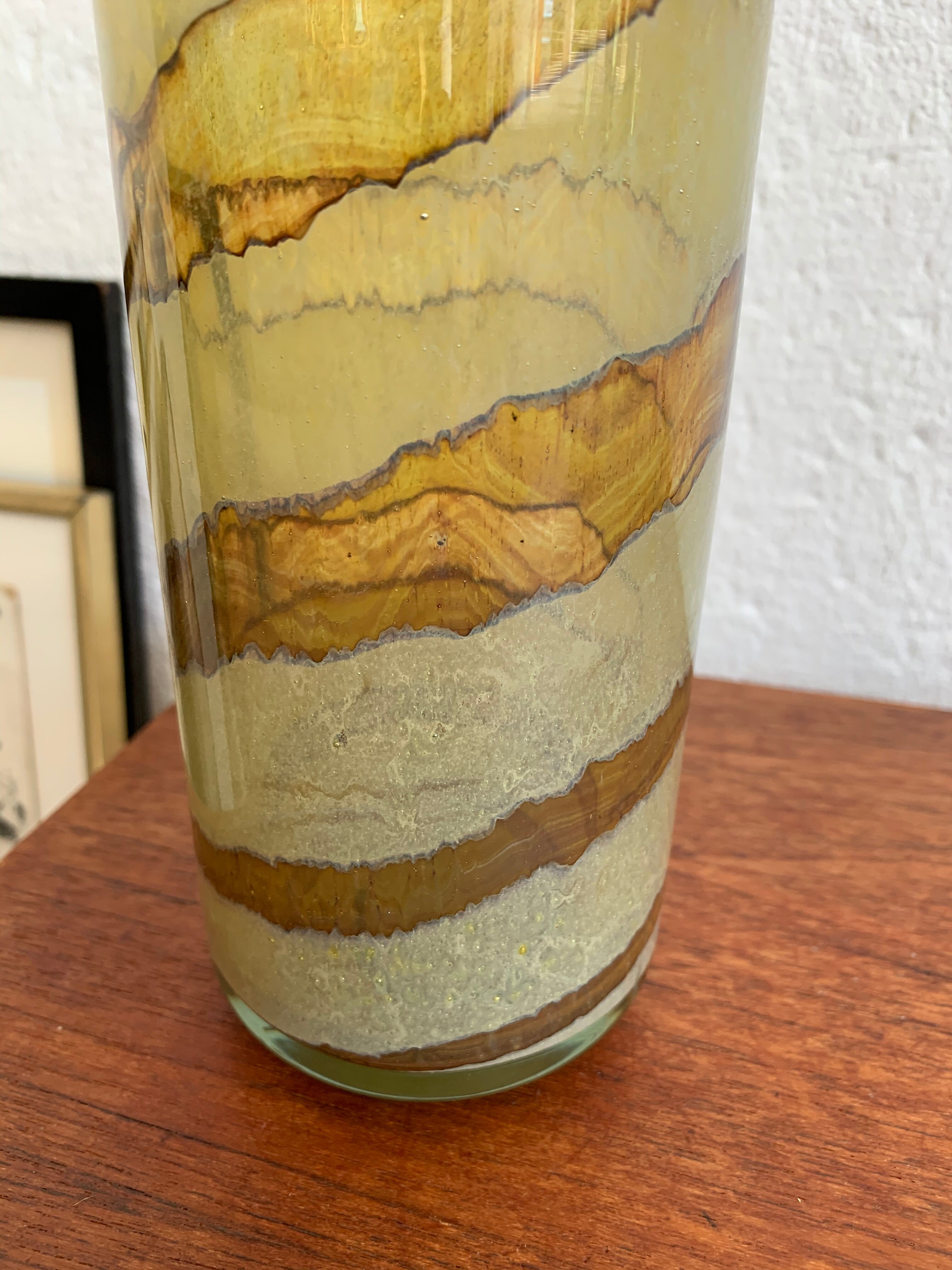 Vase verre de Murano vintage signé