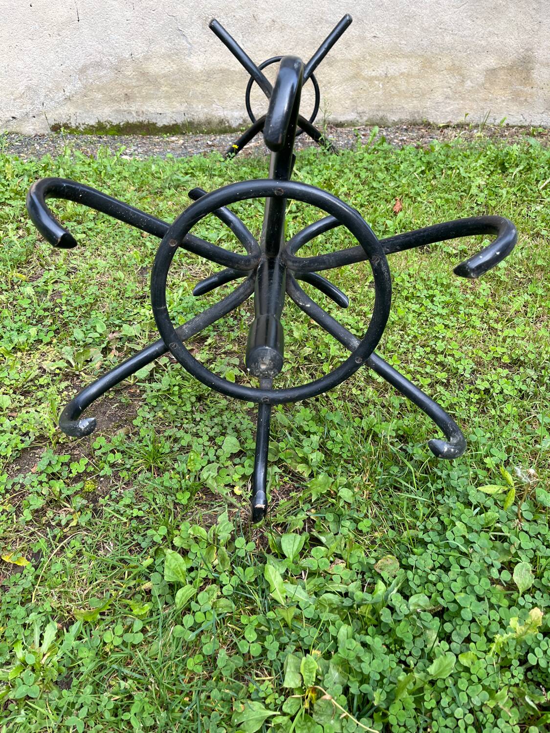 Porte manteau perroquet noir