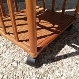 Table de nuit chevet en rotin