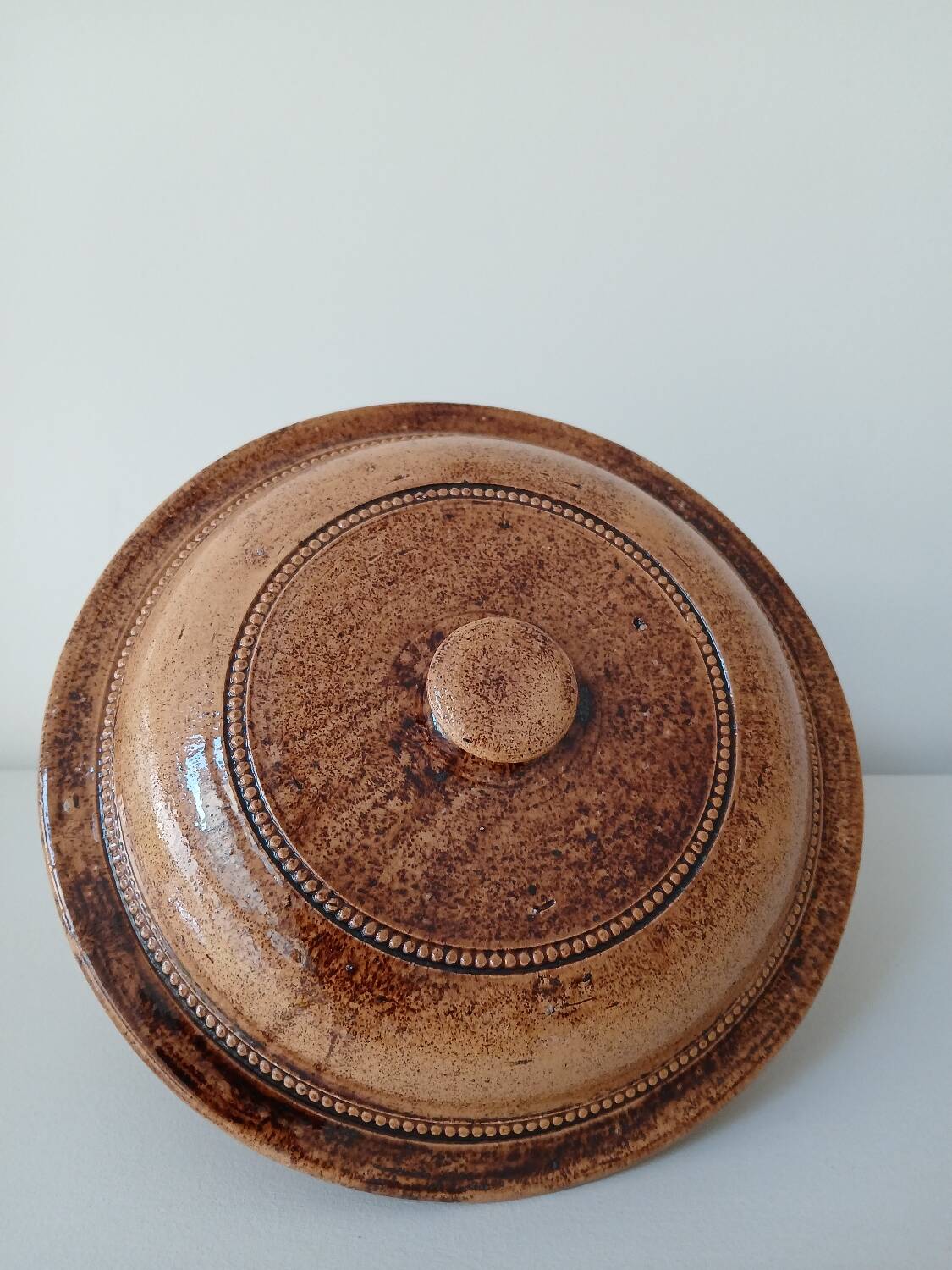 Vegetable salad bowl terracotta pottery