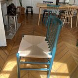 Chaise en bois, FDB Mobler J80 forest green