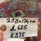 Turkish kilim rug 258x134 cm