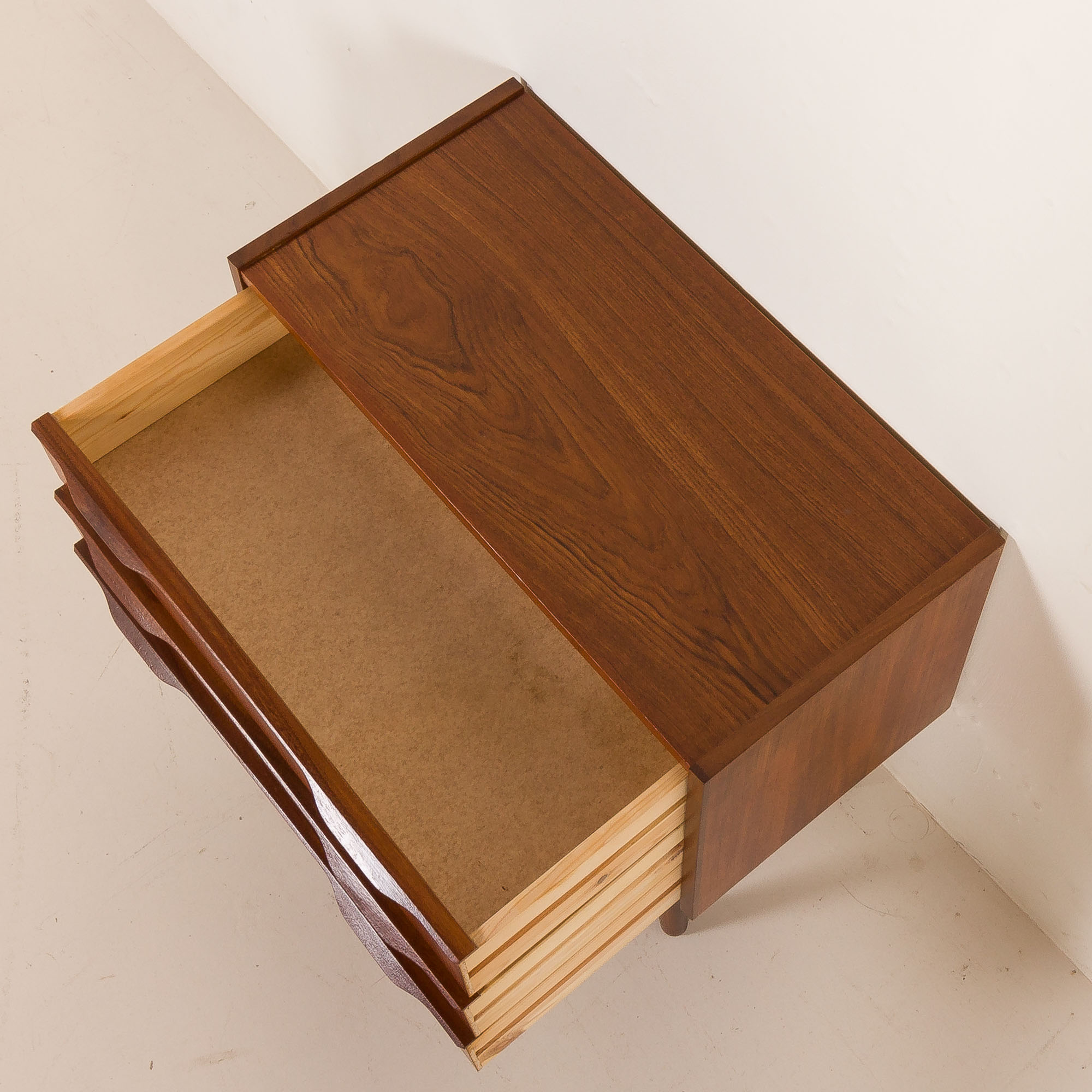 Danish small teak chest of drawers, 1960s