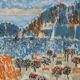 Guy Bardone: Night on the Orange Rooftops, original signed lithograph.