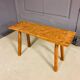 Industrial bench / butcher's table, 1950s, solid oak