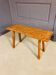 Banc industriel / table de boucher, années 1950, chêne massif