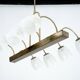 Mid-Century Venini Reticello Glass Chandelier, 8 Arms, Murano, Italy 1940s
