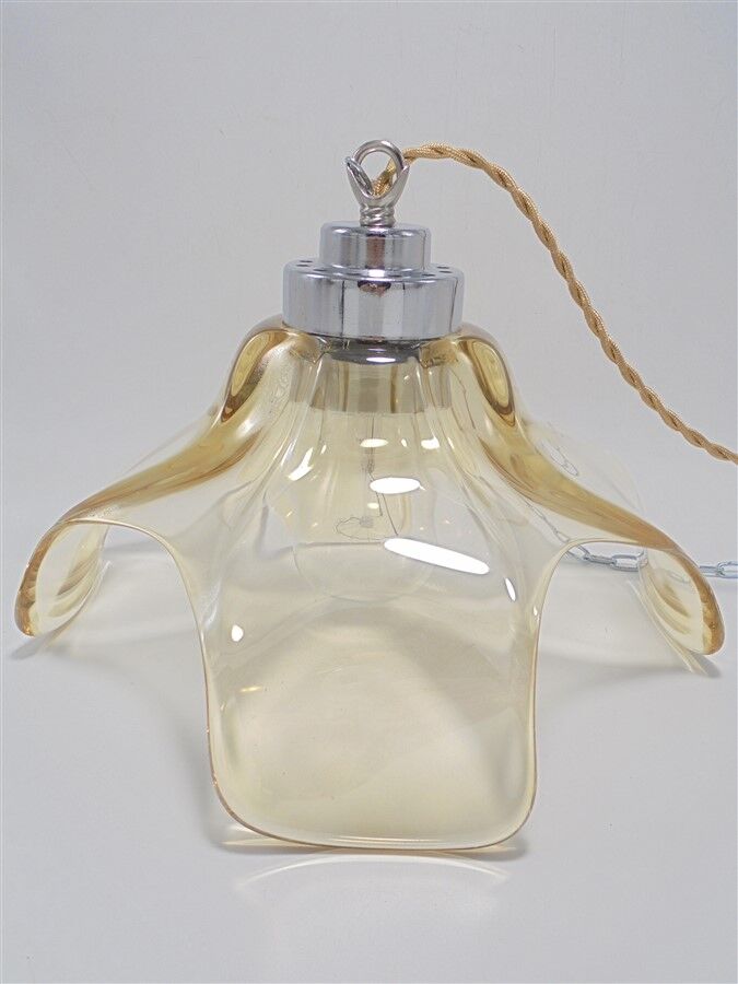 Suspension en verre or