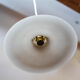 Fine opaline white art deco pendant lamp