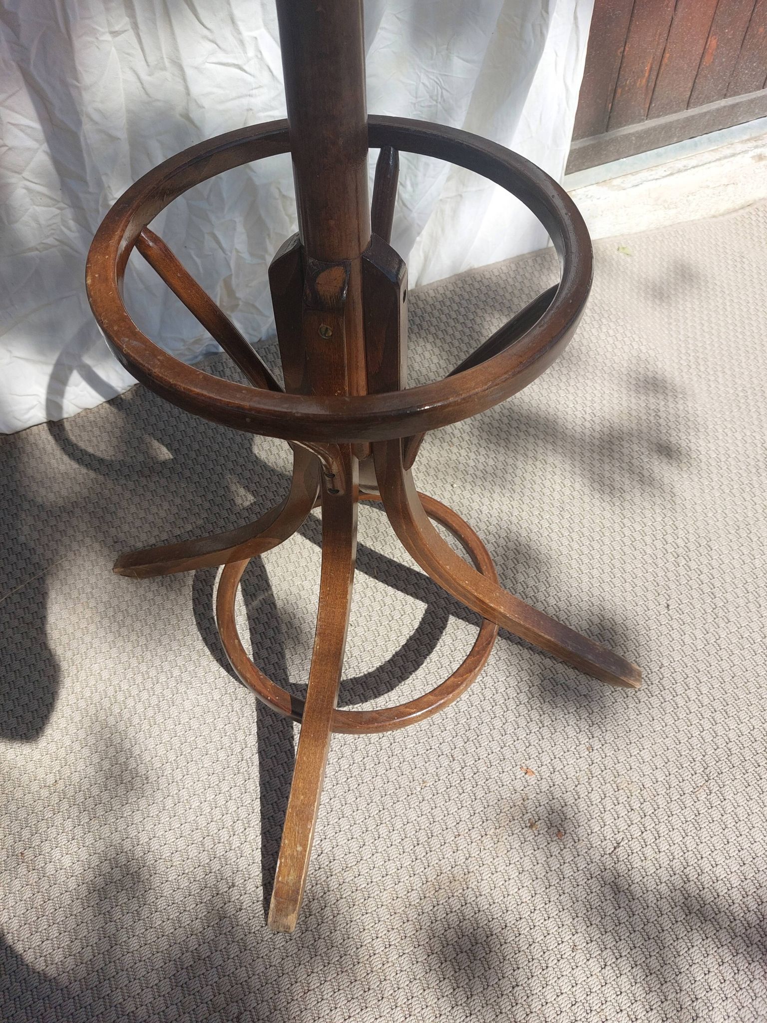 wooden parrot coat rack, bistro, vintage