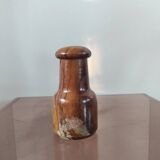 Vintage olive wood condiment service
