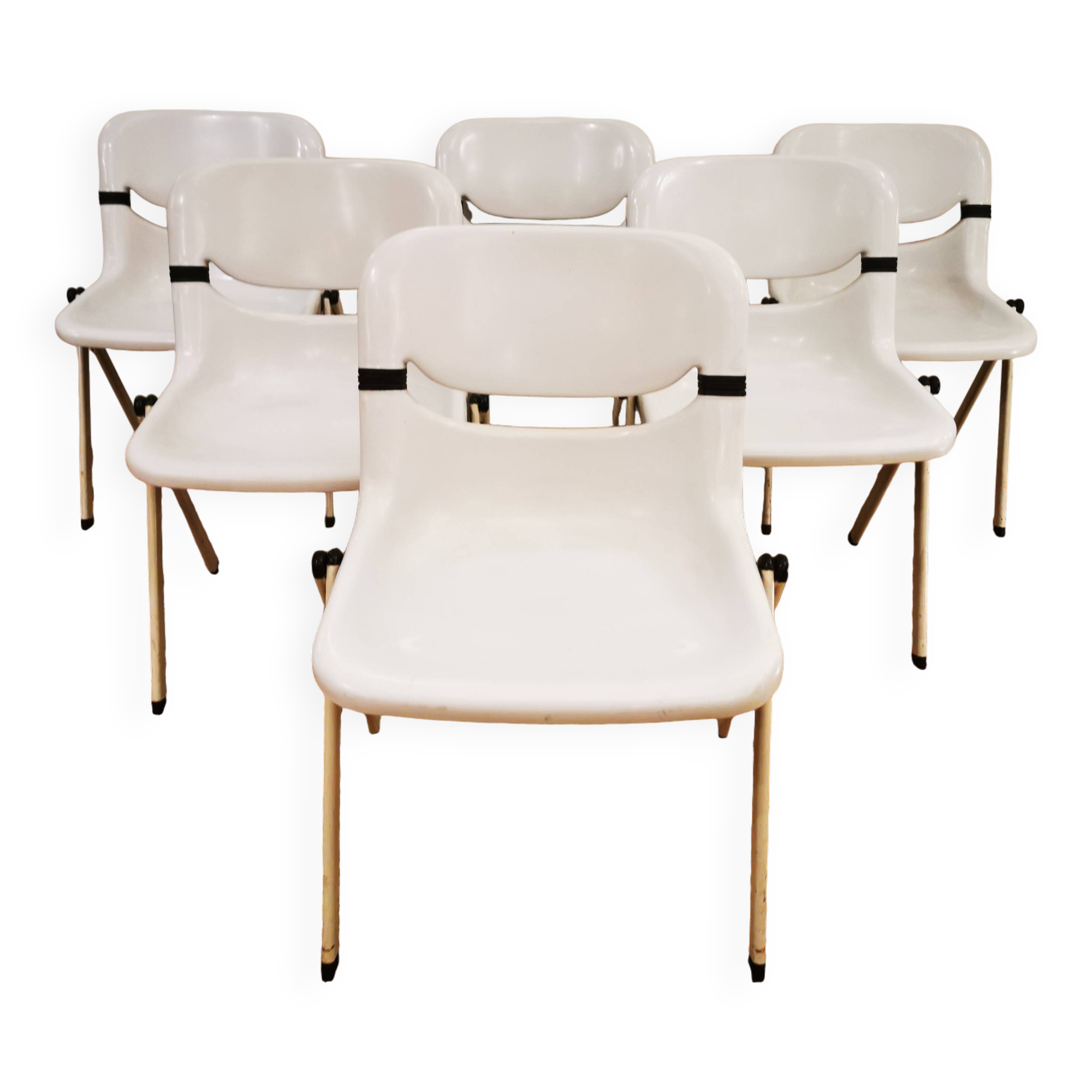 Suite de 6 chaises DORSAL par E. Ambas & G. Pirelli
