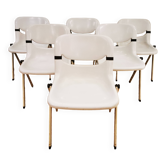 Suite of 6 DORSAL chairs by E. Ambas & G. Pirelli