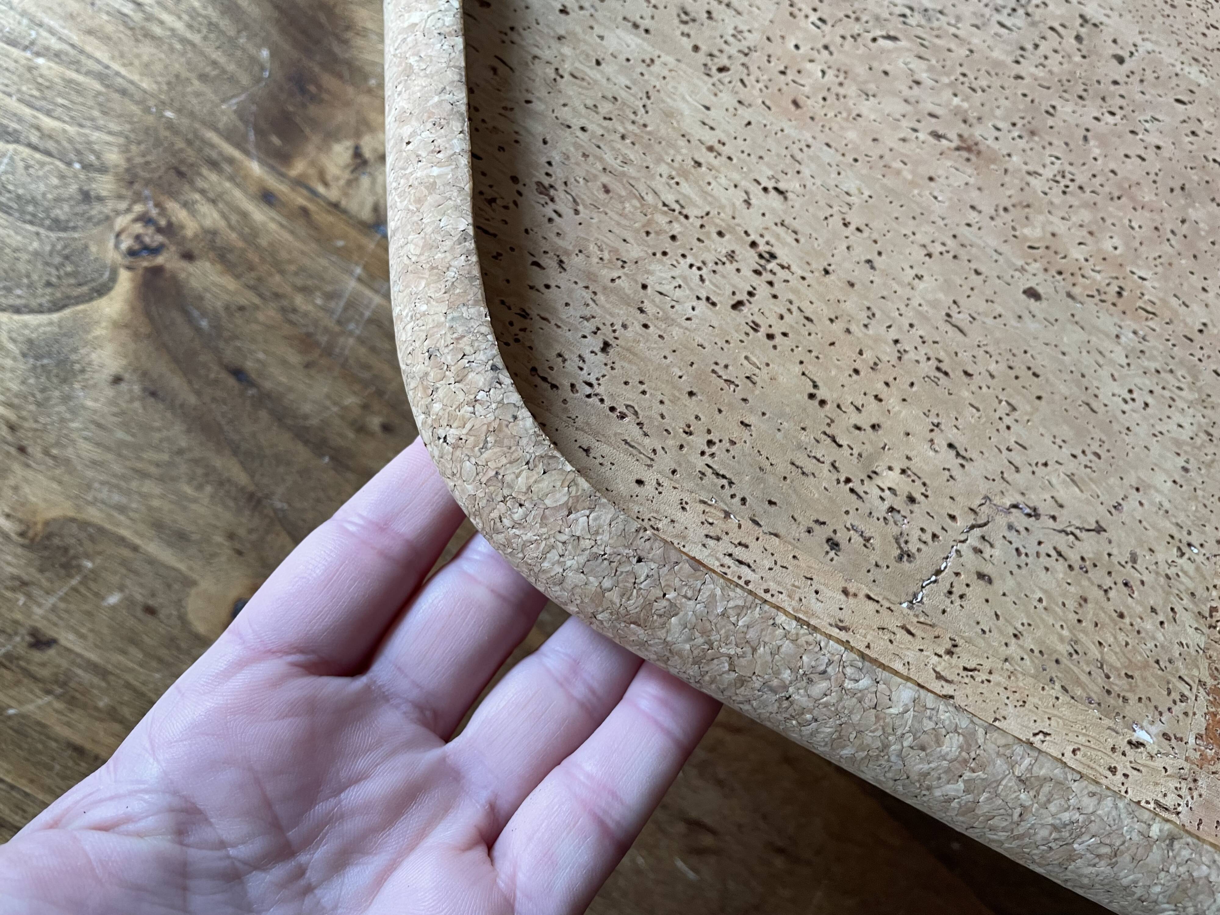 Hexagonal cork tray - vintage