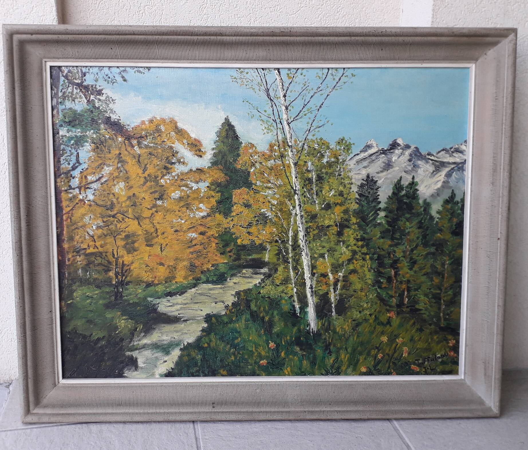 Tableau peinture huile sur toile