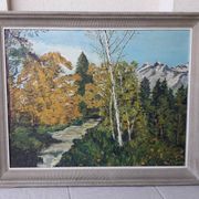 Tableau peinture huile sur toile