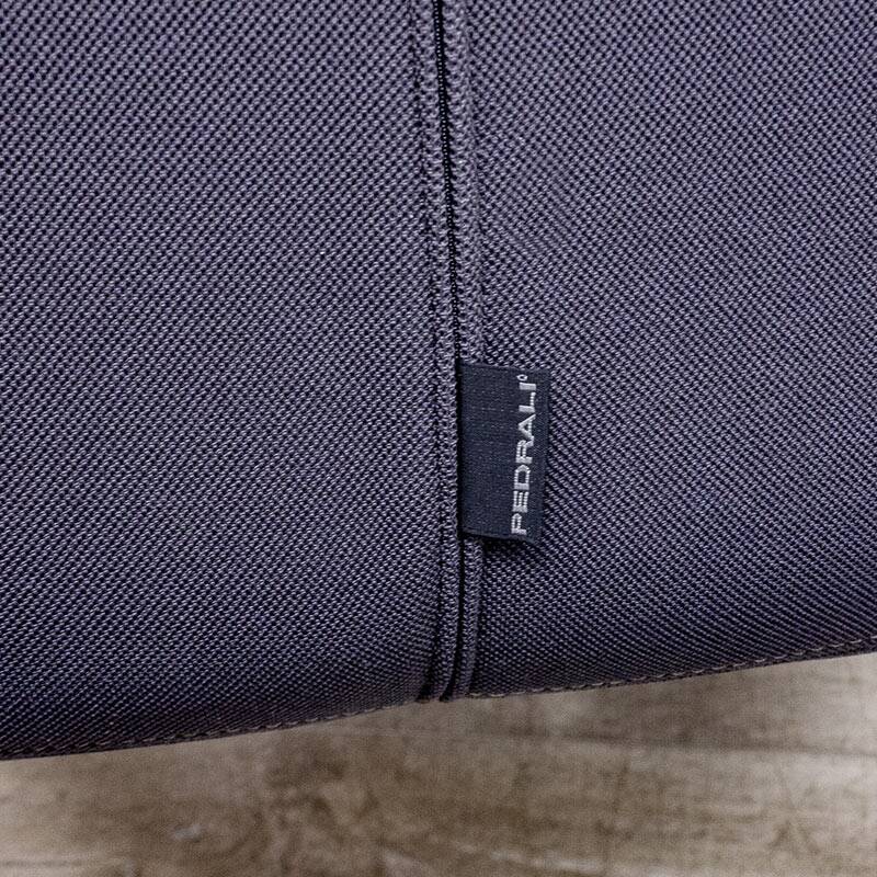 Log 366 armchair from Pedrali in Anthracite Gray fabric