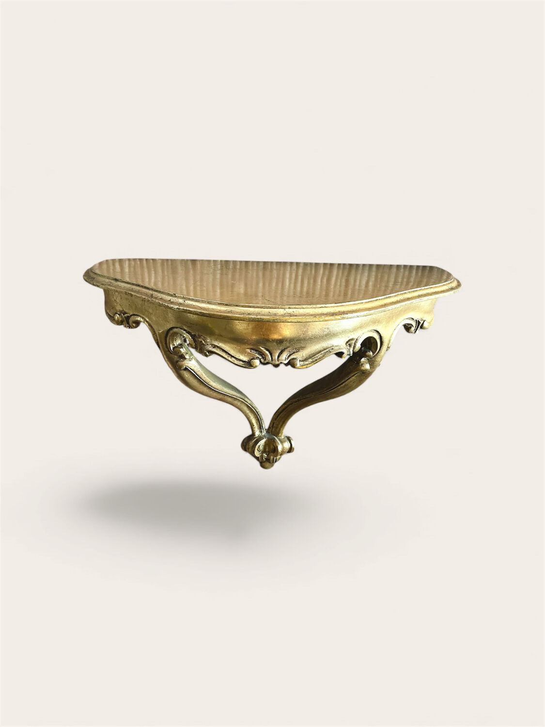 Console baroque bois doré vintage