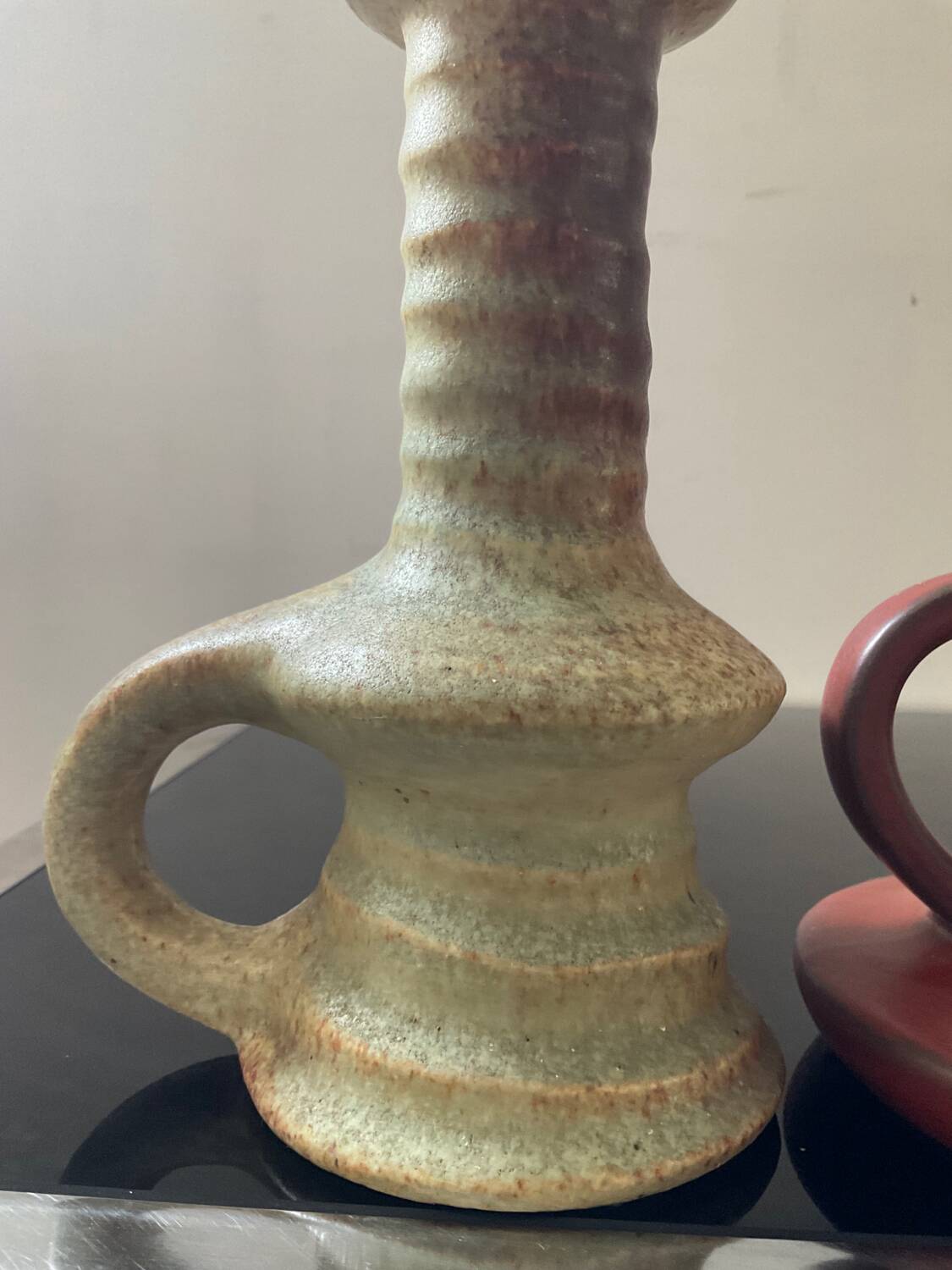 Trio of candlesticks with handles from the 60s-70s