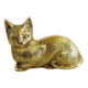Brass Cat Figurine Sculpture