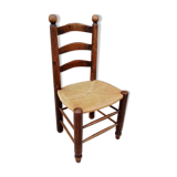 vintage straw chair GEORGES ROBERT