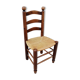 Chaise paille vintage Georges Robert