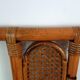 Bamboo and cane headboard from the 1970s.