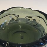 Coupe en verre fumé à décors de requins