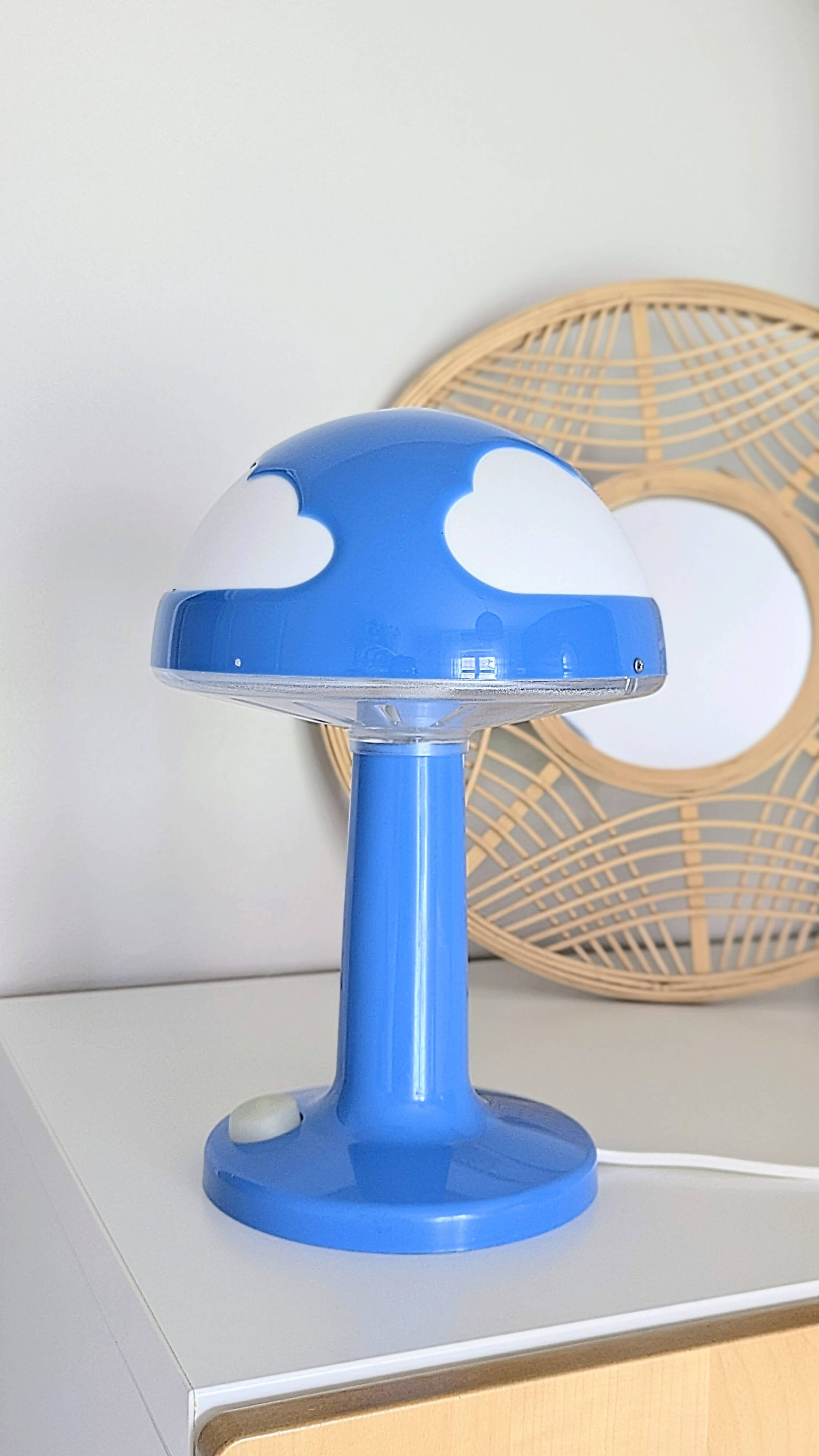 Lampe Ikea Skojig bleue avec variateur (L-0136)