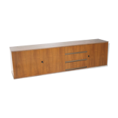 Hanging vintage sideboard with drawers and doors made in the 60s