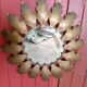 Metal flower mirror