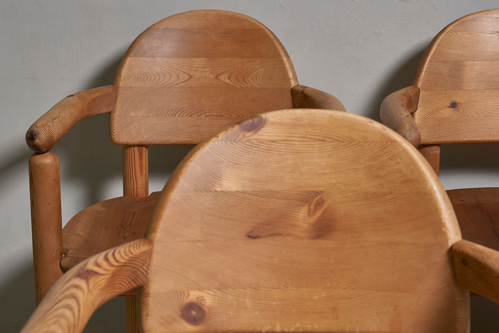 6 pine chairs by rainer daumiller for hirtshals savvaerk a/s, denmark, 1970s