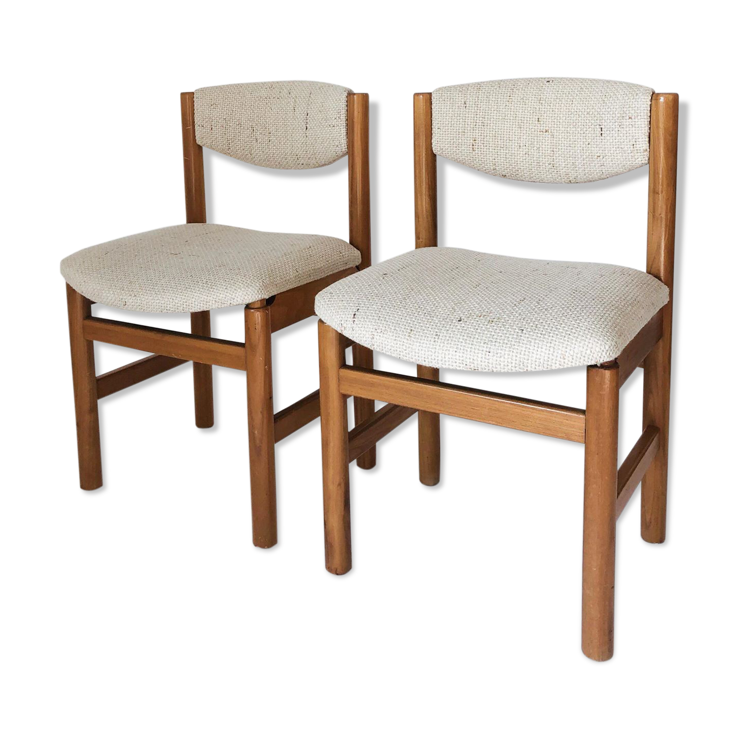 Paire chaises scandinaves en teck