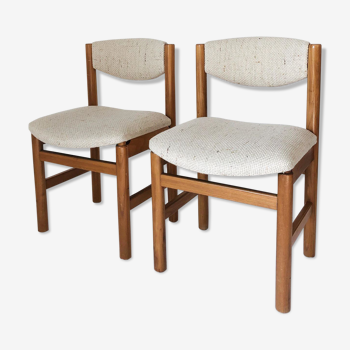 Pair of Scandinavian teak chairs