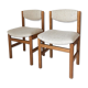 Paire chaises scandinaves en teck
