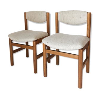 Pair of Scandinavian teak chairs