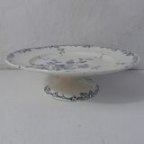 Iron earth old plate on foot compotier spring