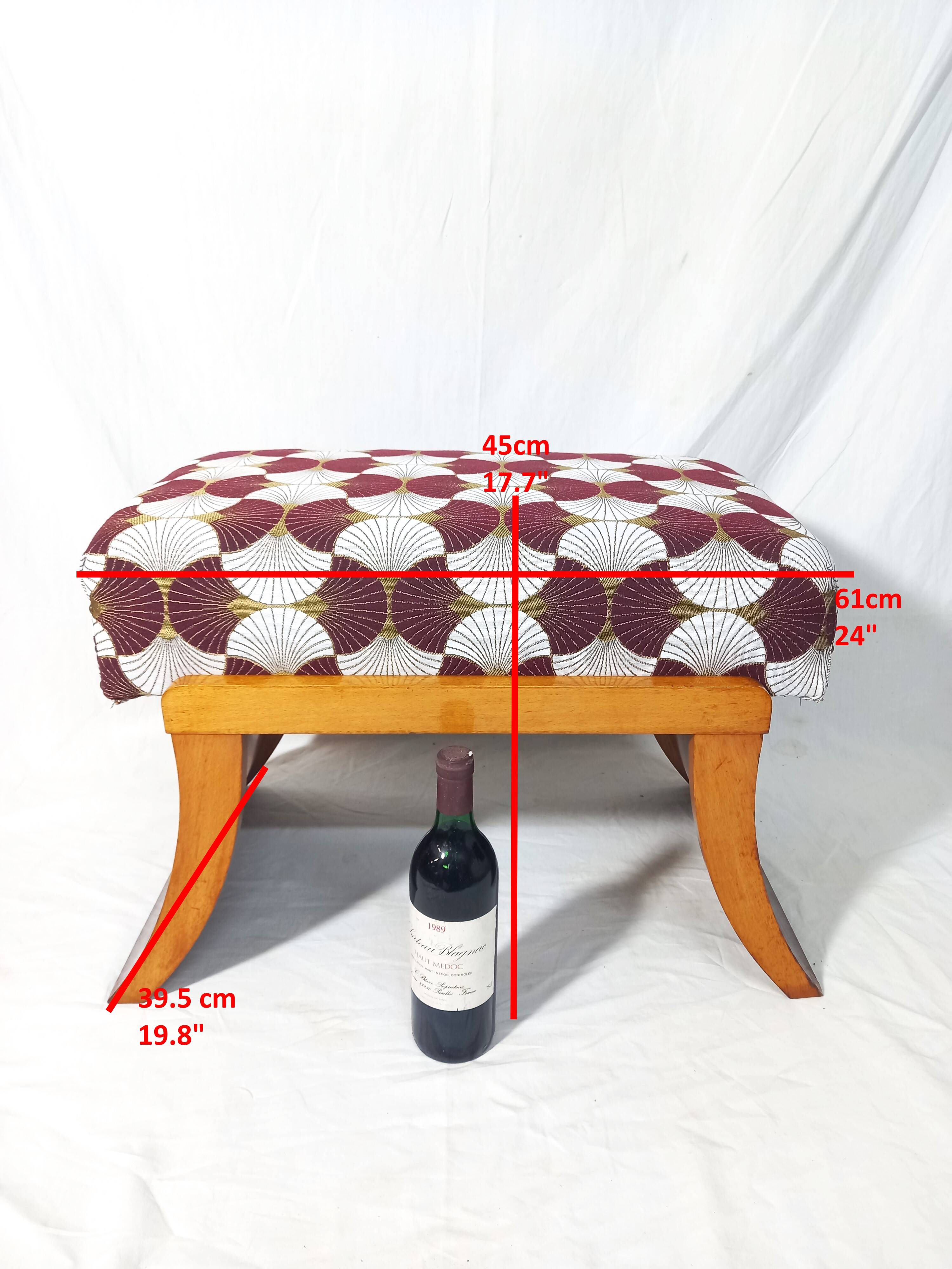 Art Deco Stool Bench