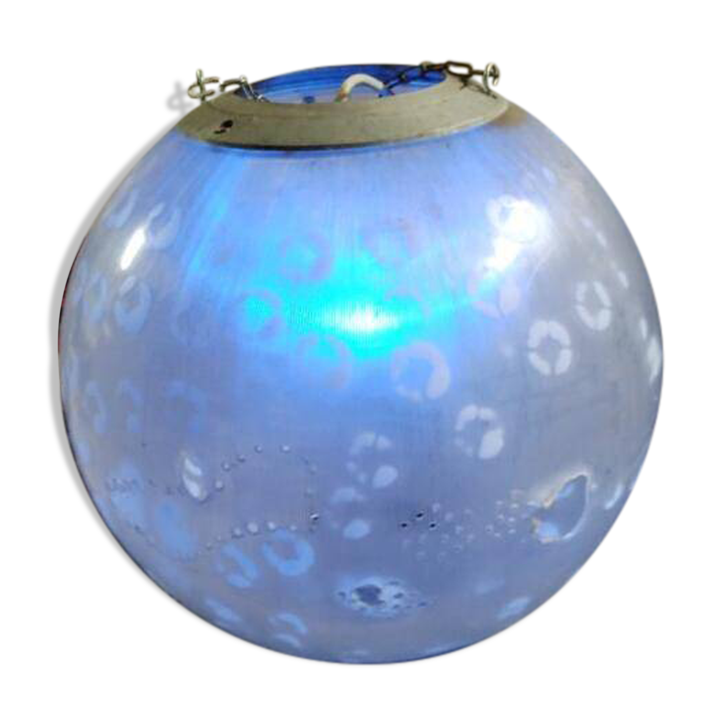 Ball lamp, unique piece created by an artist.