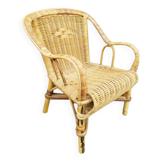 Rattan armchair for children