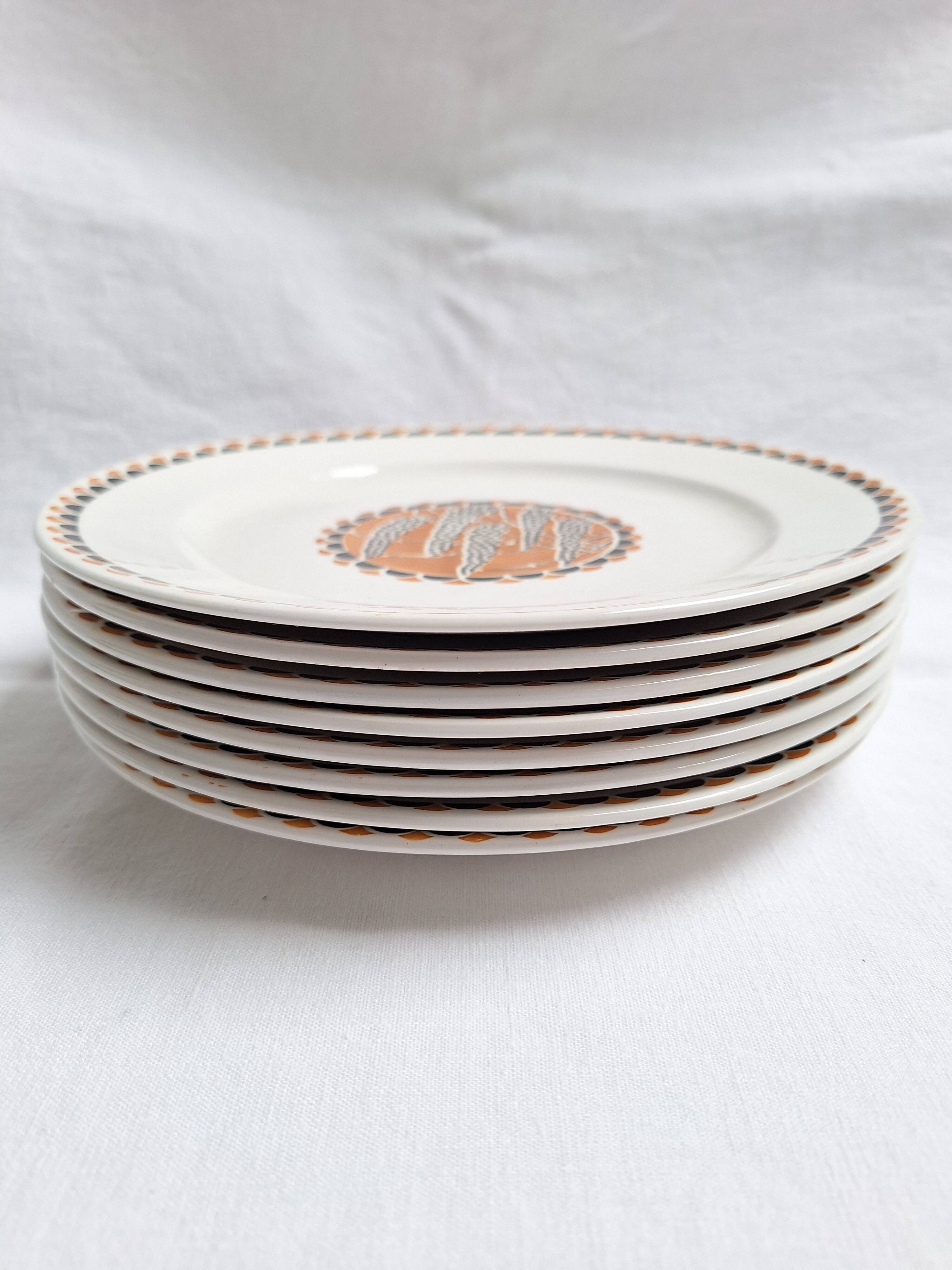 Flat plates Sarreguemines model Nomeny