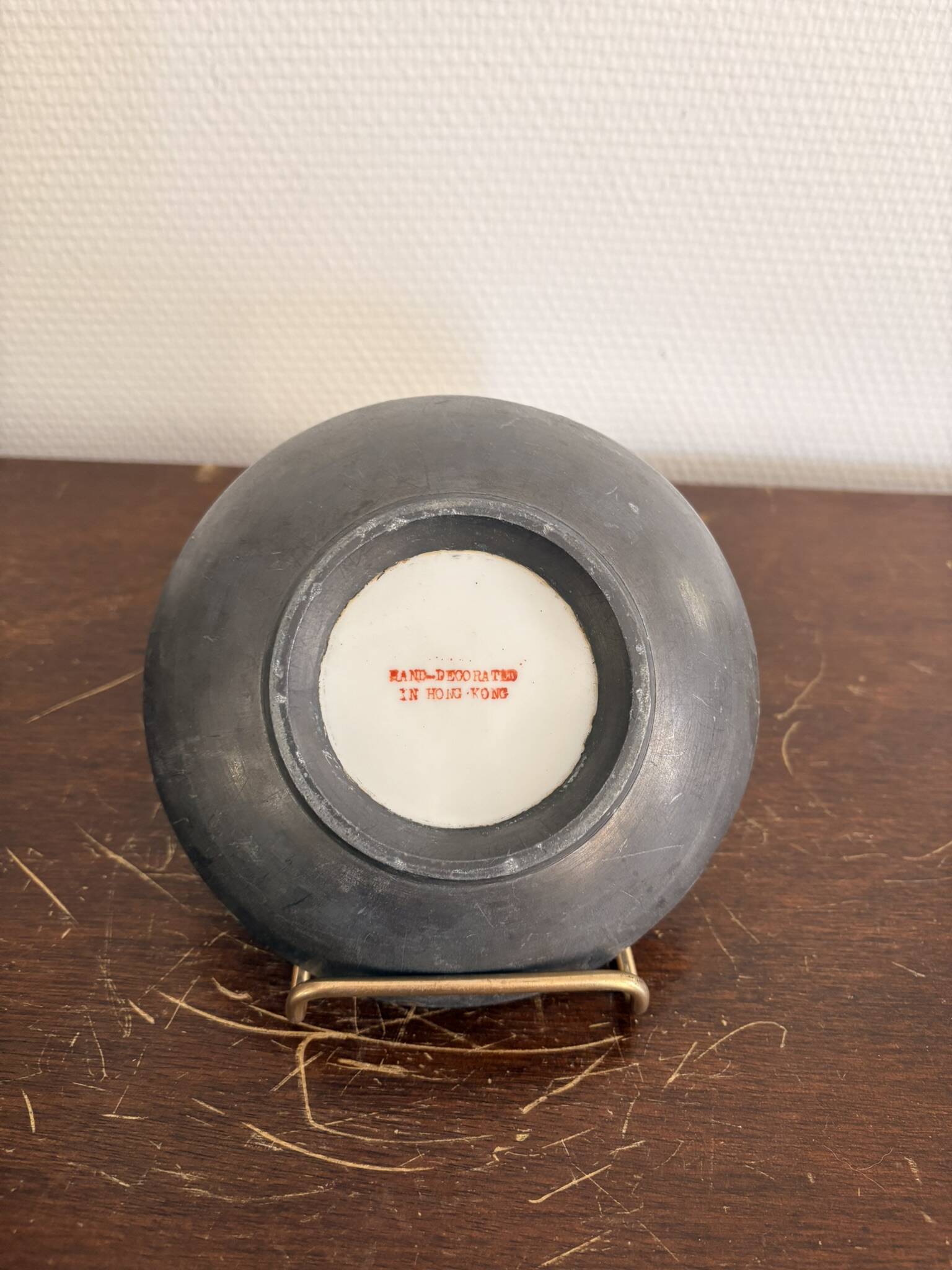 Old Rose Family Pewter Dish Hong Kong