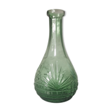 Chiseled glass decanter