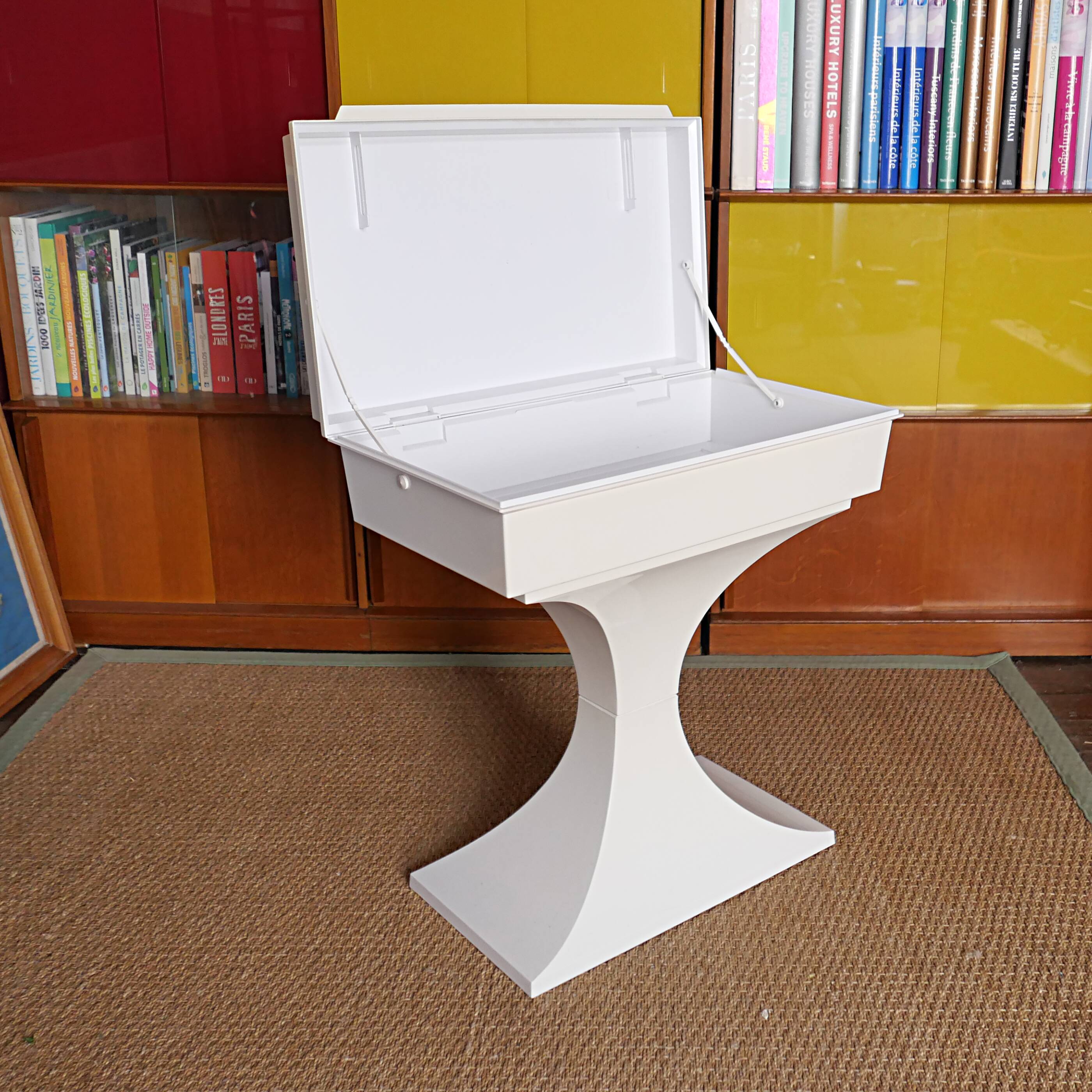 small hairdressing table design furniture MARC HELD Prisunic 1970