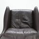 Pair of Durlet lounge chairs in brown leather Belgium 1960