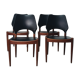 Set de 4 chaises en teck danoises des années 60