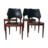 Set de 4 chaises en teck danoises des années 60