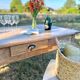 Grande table de ferme rénovée