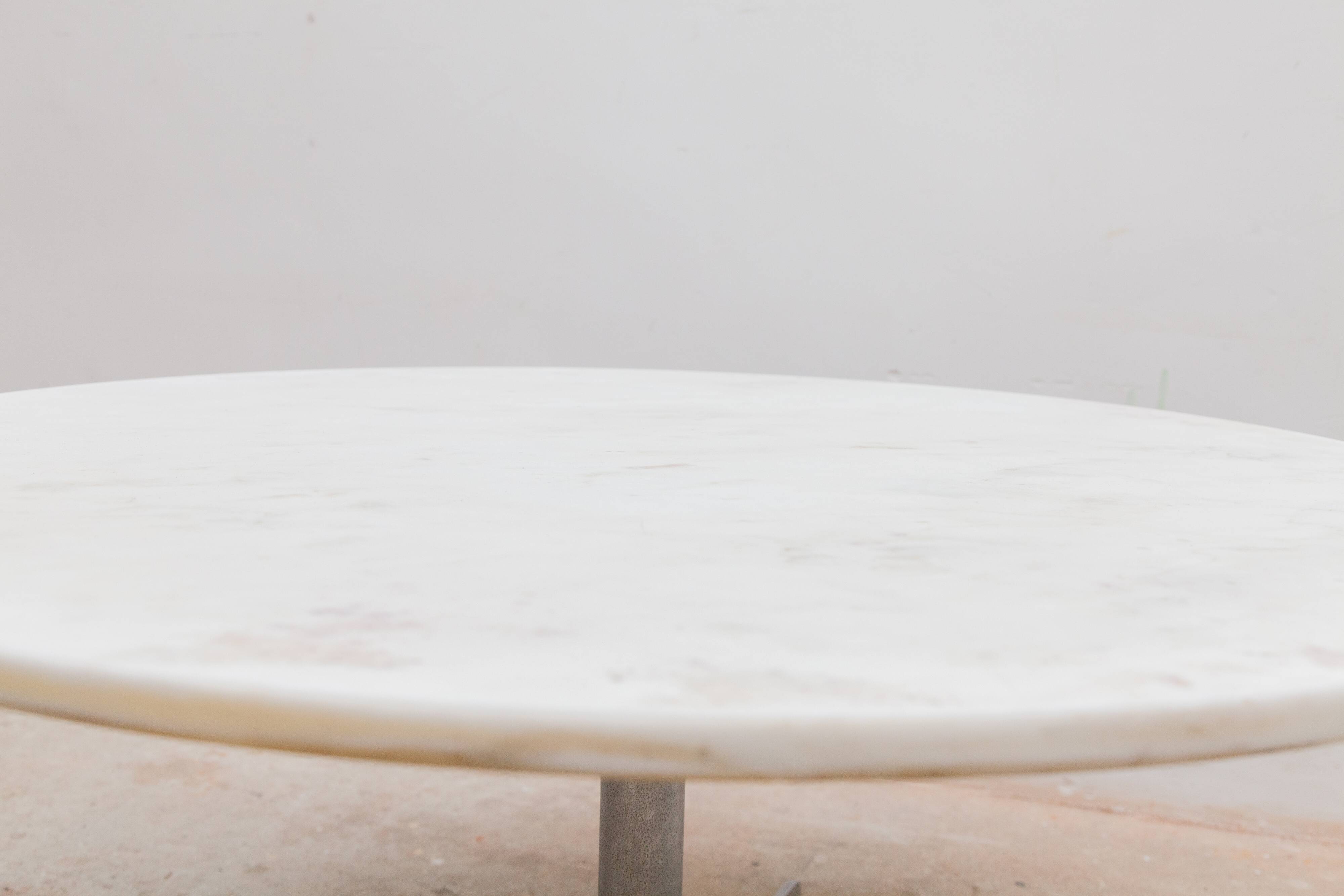 Mid-Century Marble Round Coffee Table, 1960s