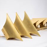 Pair of 2 Danish sconces Gothic 3 by Bent Karlby, Lyfa, 1960s